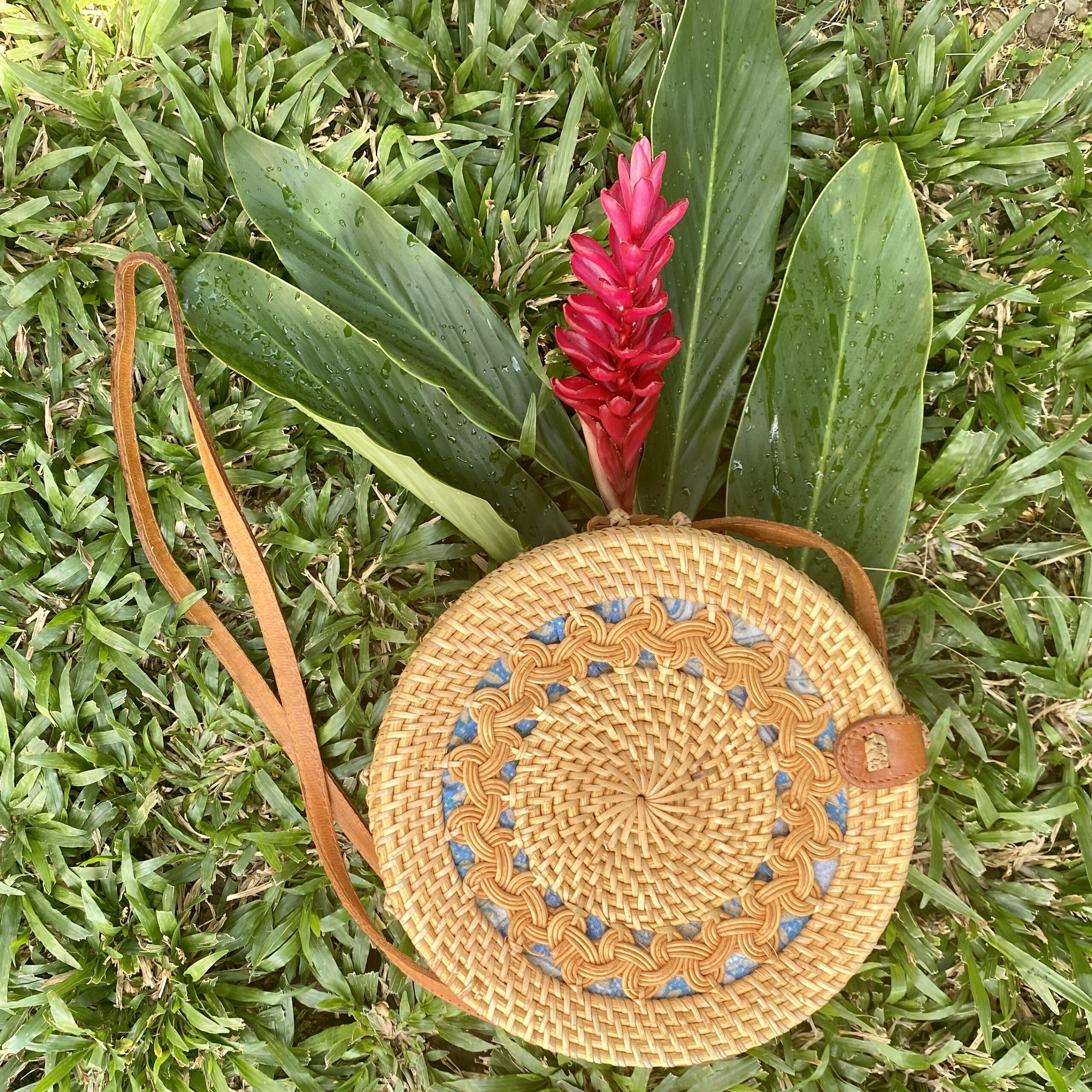 paniers sac en osier tressé